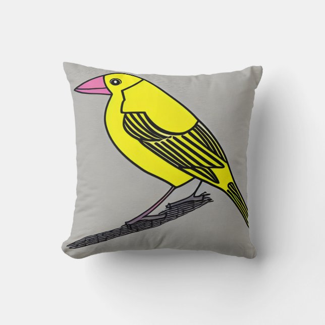 Canary bird cushion (Front)