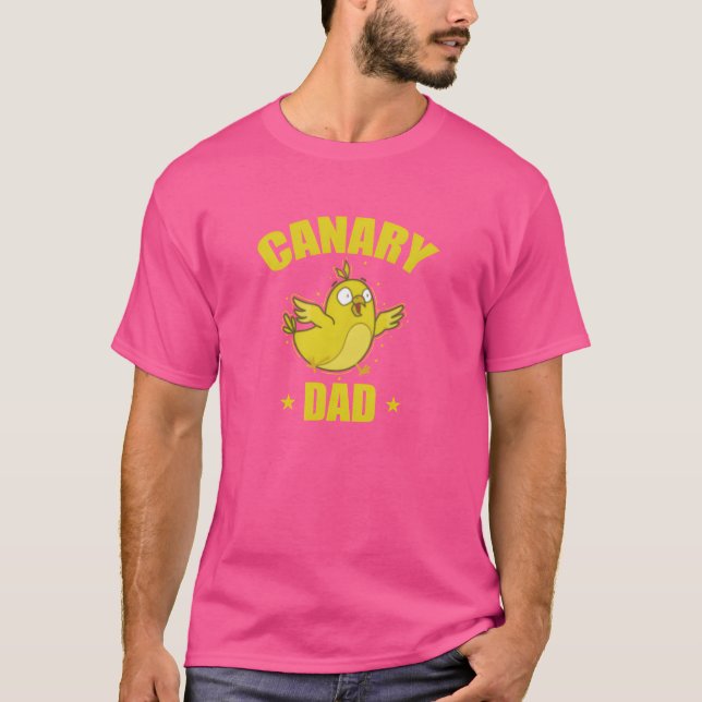 Canary Bird Dad retro T-Shirt (Front)