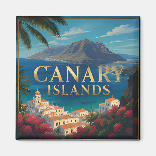 Canary Islands Coastal Escape Tropical Ocean Views Magnet