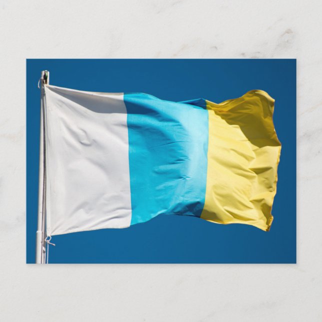 Canary Islands Flag Postcard (Front)