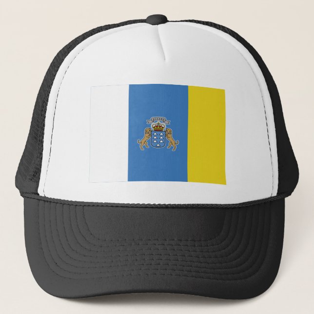 Canary Islands Flag Trucker Hat (Front)