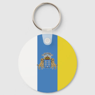 Canary Islands High quality Flag Key Ring