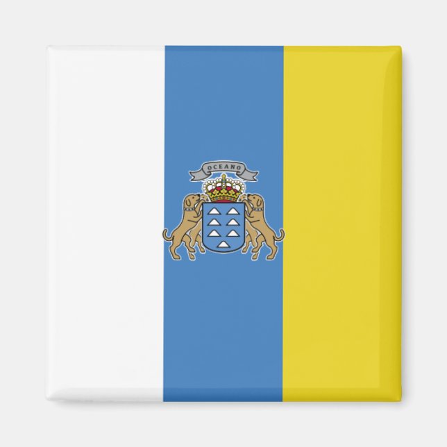 Canary Islands High quality Flag Magnet (Front)
