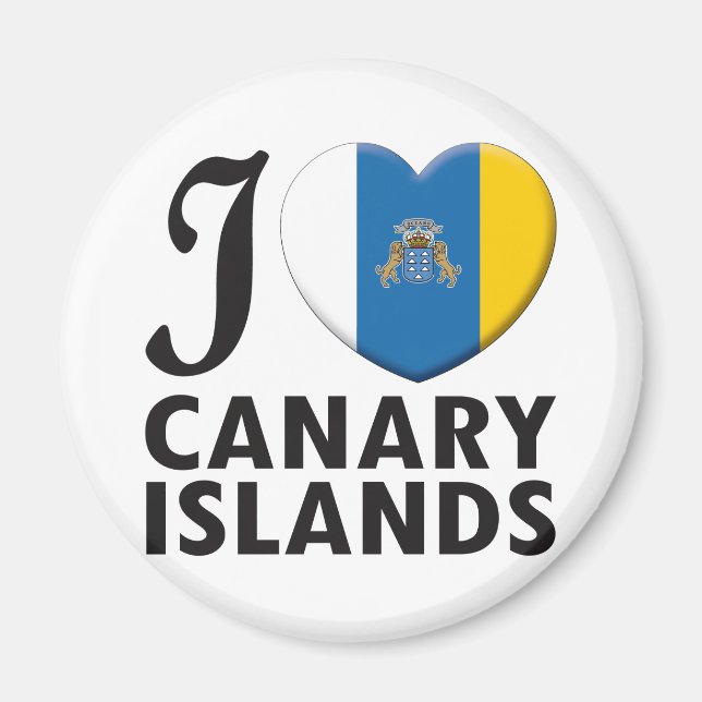 Canary Islands Love Magnet (Front)