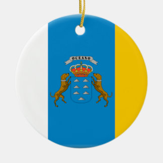 Canary Islands (Spain) Flag Ceramic Tree Decoration
