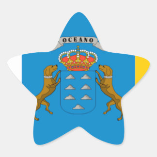 Canary Islands (Spain) Flag Star Sticker