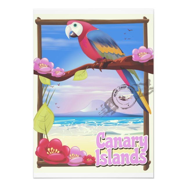 Canary Islands summer vacation poster (Front)
