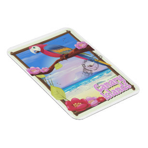 Canary Islands summer vacation poster Magnet