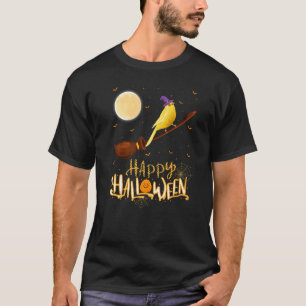 Canary Ride Witch Shotgun Canary Bird Halloween T-Shirt