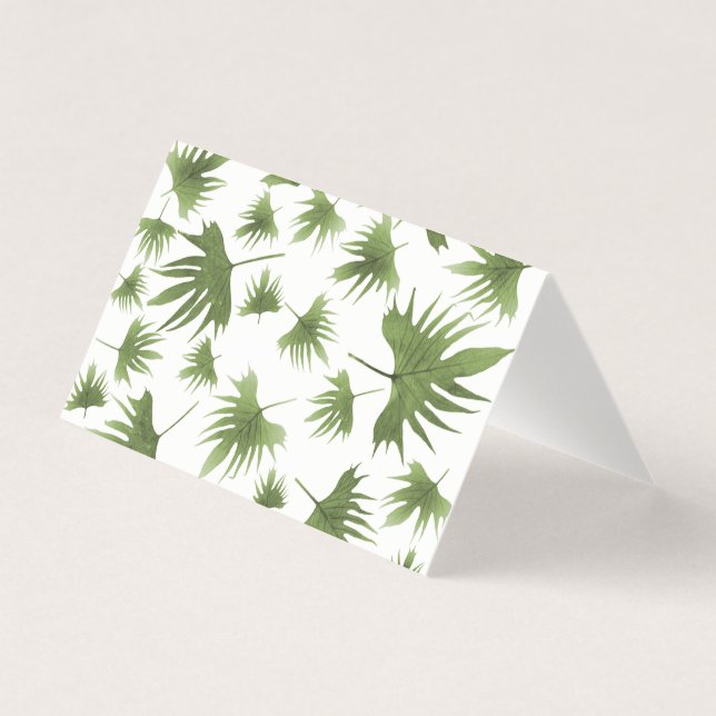 Canary Vine Leaves Card (Front)