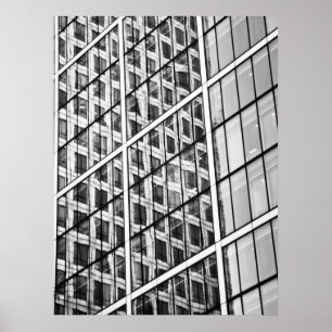 Canary Wharf London Abstract Poster