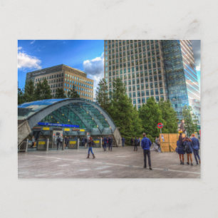 Canary Wharf Station London Postcard