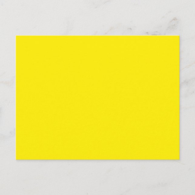 Canary Yellow Postcard (Front)