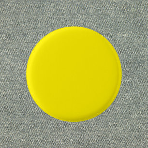 Canary Yellow Solid Color 3 Cm Round Badge