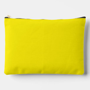 Canary Yellow Solid Colour Accessory Pouch