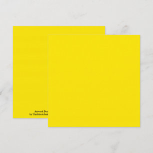 Canary Yellow Solid Colour  Card