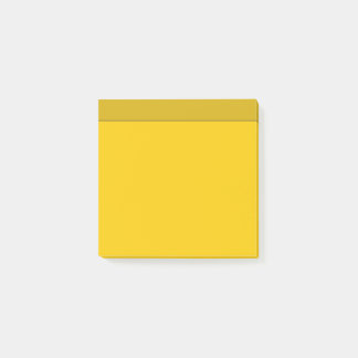 Canary Yellow Solid Colour Minimalist Post-It Note