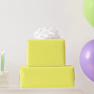 Canary Yellow Solid Colour Wrapping Paper