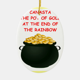 CANASTA CERAMIC TREE DECORATION