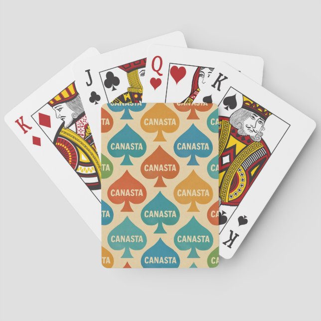 Canasta Cover Design Playing Cards (Back)