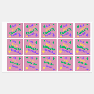 Canasta Enthusiast Mantra Eat Sleep Canasta repeat