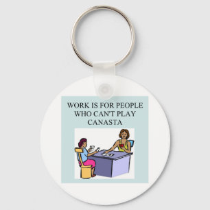 canasta game players) key ring