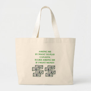 canasta large tote bag