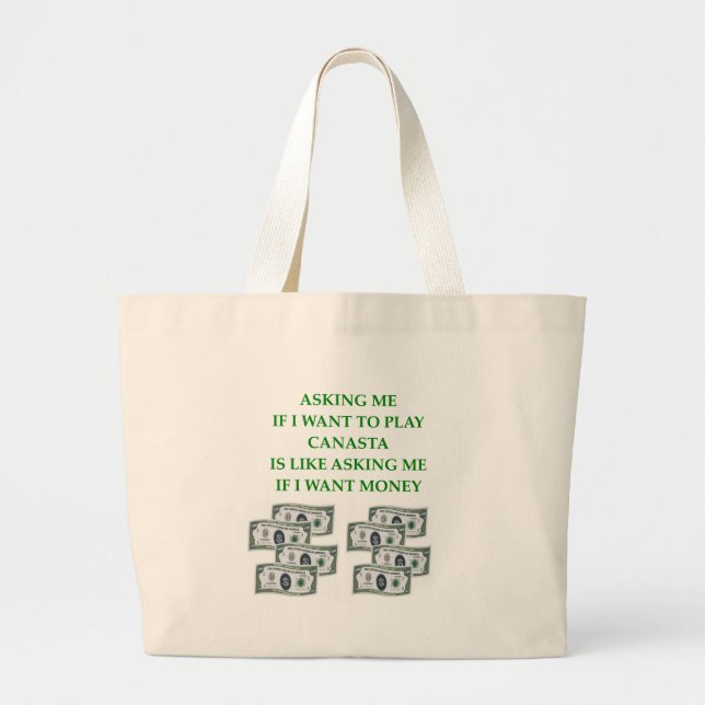 canasta large tote bag (Front)