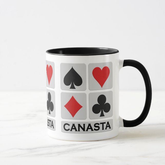 Canasta mug - choose style & colour (Right)