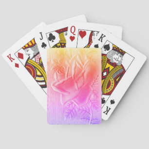 Canasta Pink Rose Playing Cards