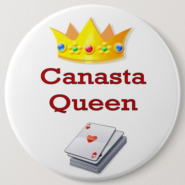 Canasta Queen 3 6 Cm Round Badge (Front)