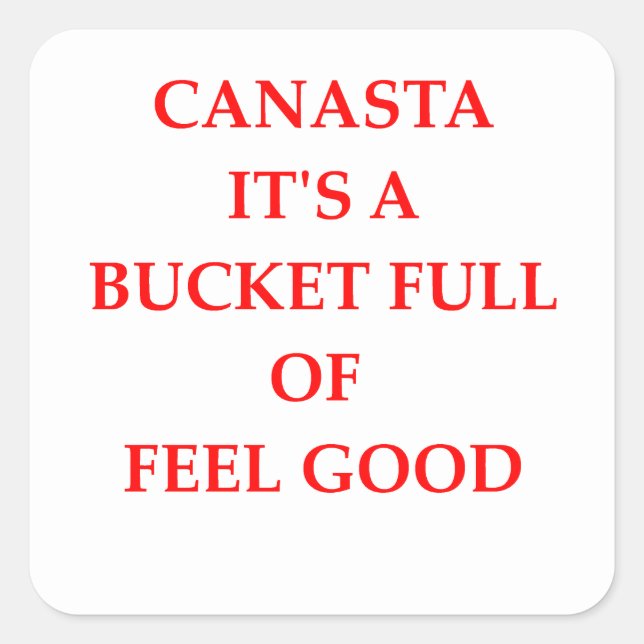 CANASTA SQUARE STICKER (Front)