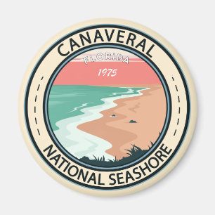 Canaveral National Seashore Florida Badge  Magnet