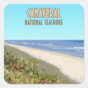 Canaveral National Seashore Florida Square Sticker