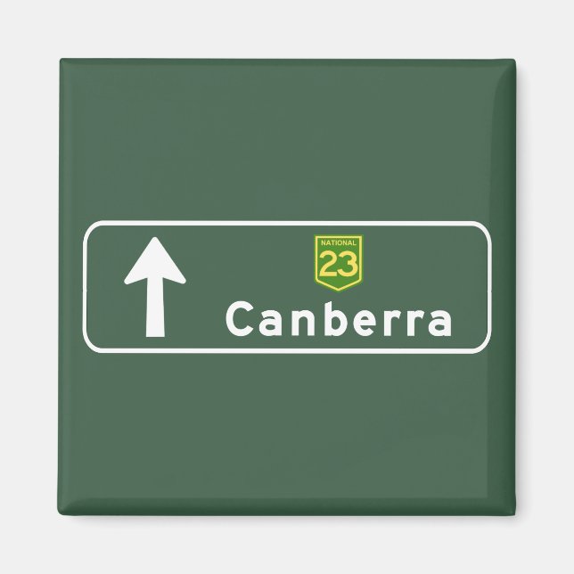 Canberra, Australia Road Sign Magnet (Front)
