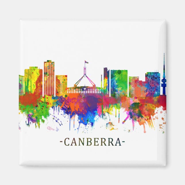 Canberra Australia Skyline Magnet (Front)