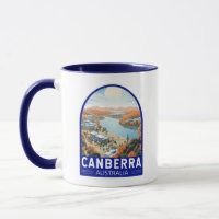 Canberra Australia Travel Art Vintage