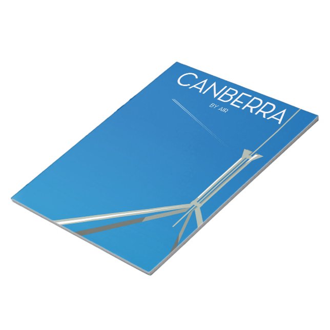 Canberra Australia travel poster Notepad (Angled)