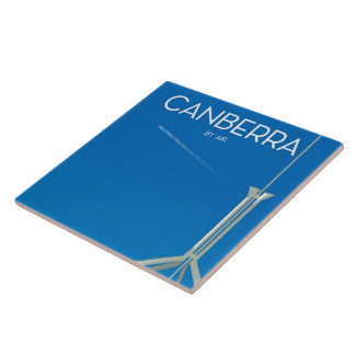 Canberra Australia travel poster Tile