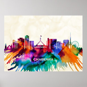 Canberra Skyline Poster