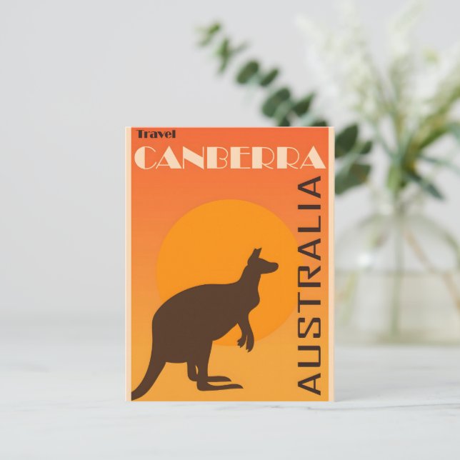 Canberra vintage poster postcard (Standing Front)