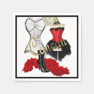 Cancan Costume 1 Napkin