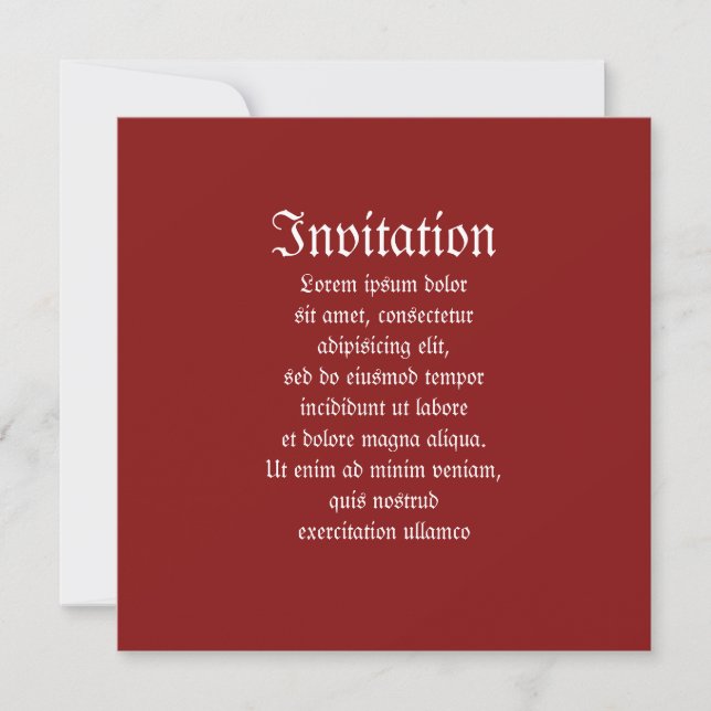 Cancan Dancer Invitation (Front)