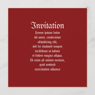 Cancan Dancer Invitation