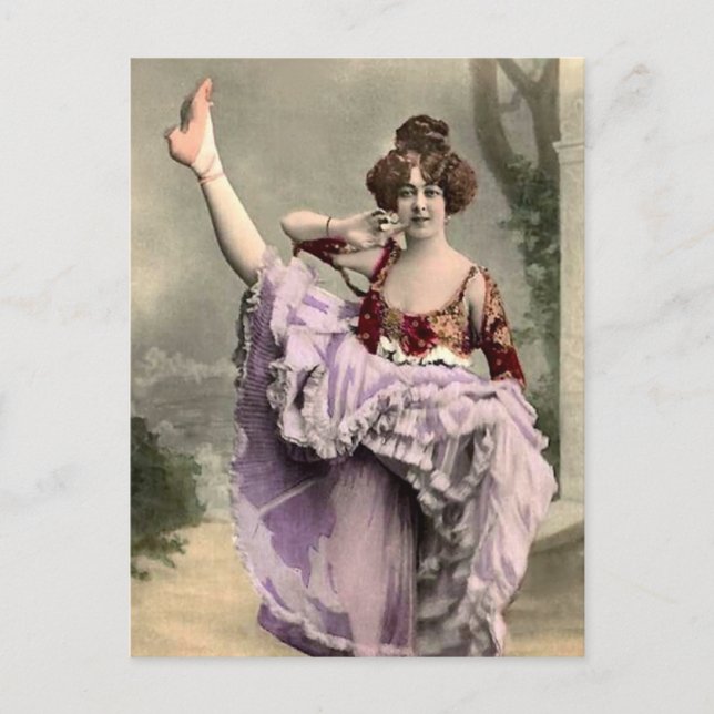 Cancan Dancer Postcard (Front)