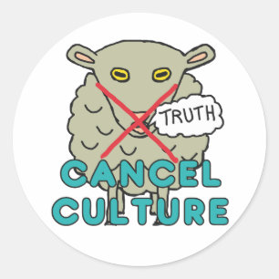 Cancel Culture Classic Round Sticker