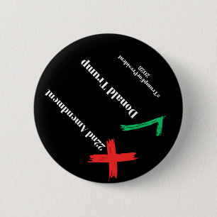 Cancel The 22nd Amendment Support Trump For Presid 6 Cm Round Badge