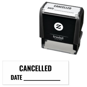 CANCELLED Date Self-inking Stamp
