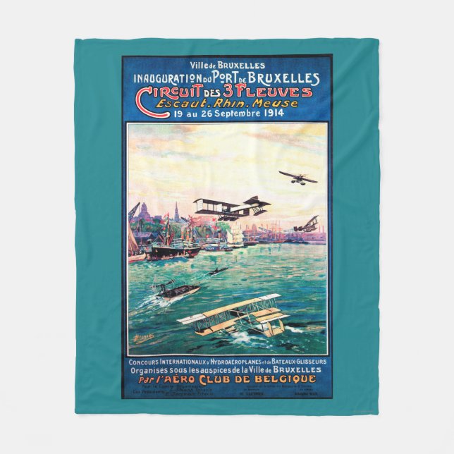 Cancelled Float Plane Promotional Poster Fleece Blanket (Front)