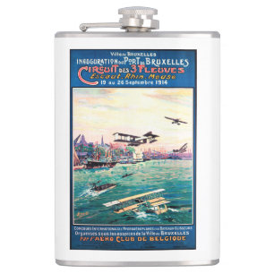 Cancelled Float Plane Promotional Poster Hip Flask
